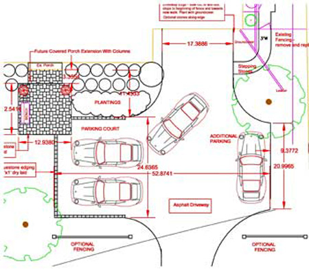 parking lot design dimensions