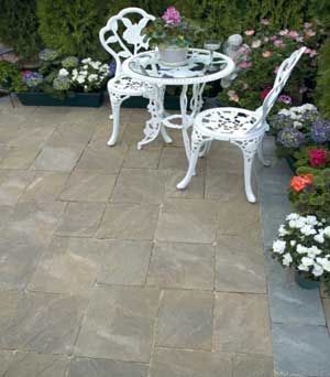 Paver Walkway Tumbled Concrete Paver Choices And Ideas